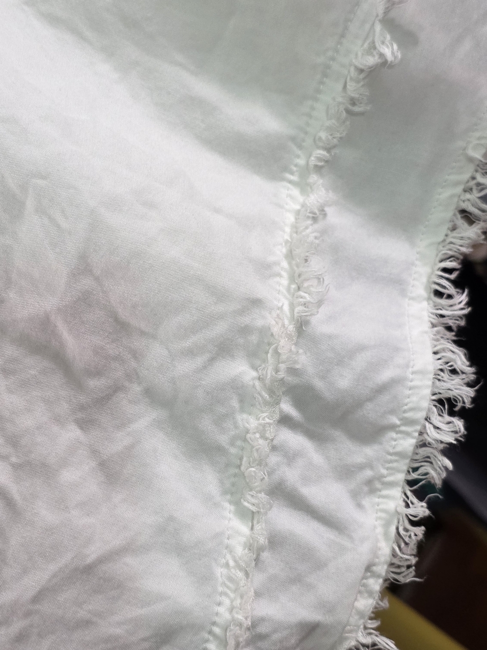 Thread & Supply White Distressed Frayed Hem Shorts Chic Beach Summer Lounge Sz S - Picture 7 of 9